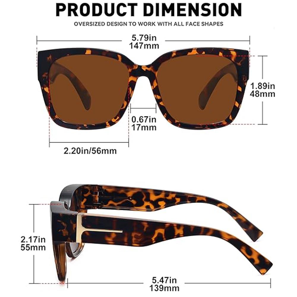 🕶️Oversized Fit-Over Sunglasses for Men & Women | UV400 Protection