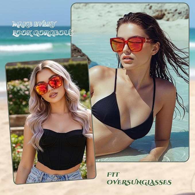 🕶️Oversized Fit-Over Sunglasses for Men & Women | UV400 Protection