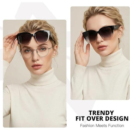 🕶️Oversized Fit-Over Sunglasses for Men & Women | UV400 Protection