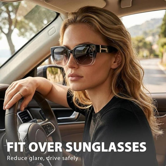 🕶️Oversized Fit-Over Sunglasses for Men & Women | UV400 Protection