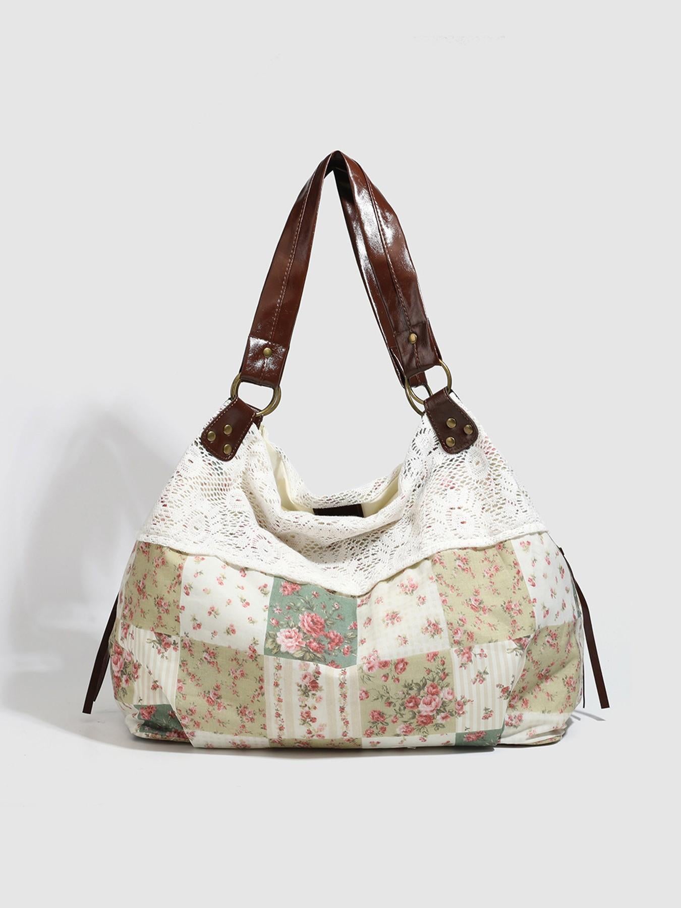 💐Retro Floral Patchwork Crossbody Bag