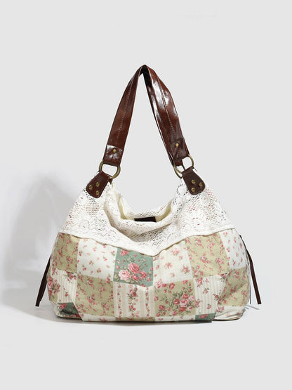 💐Retro Floral Patchwork Crossbody Bag
