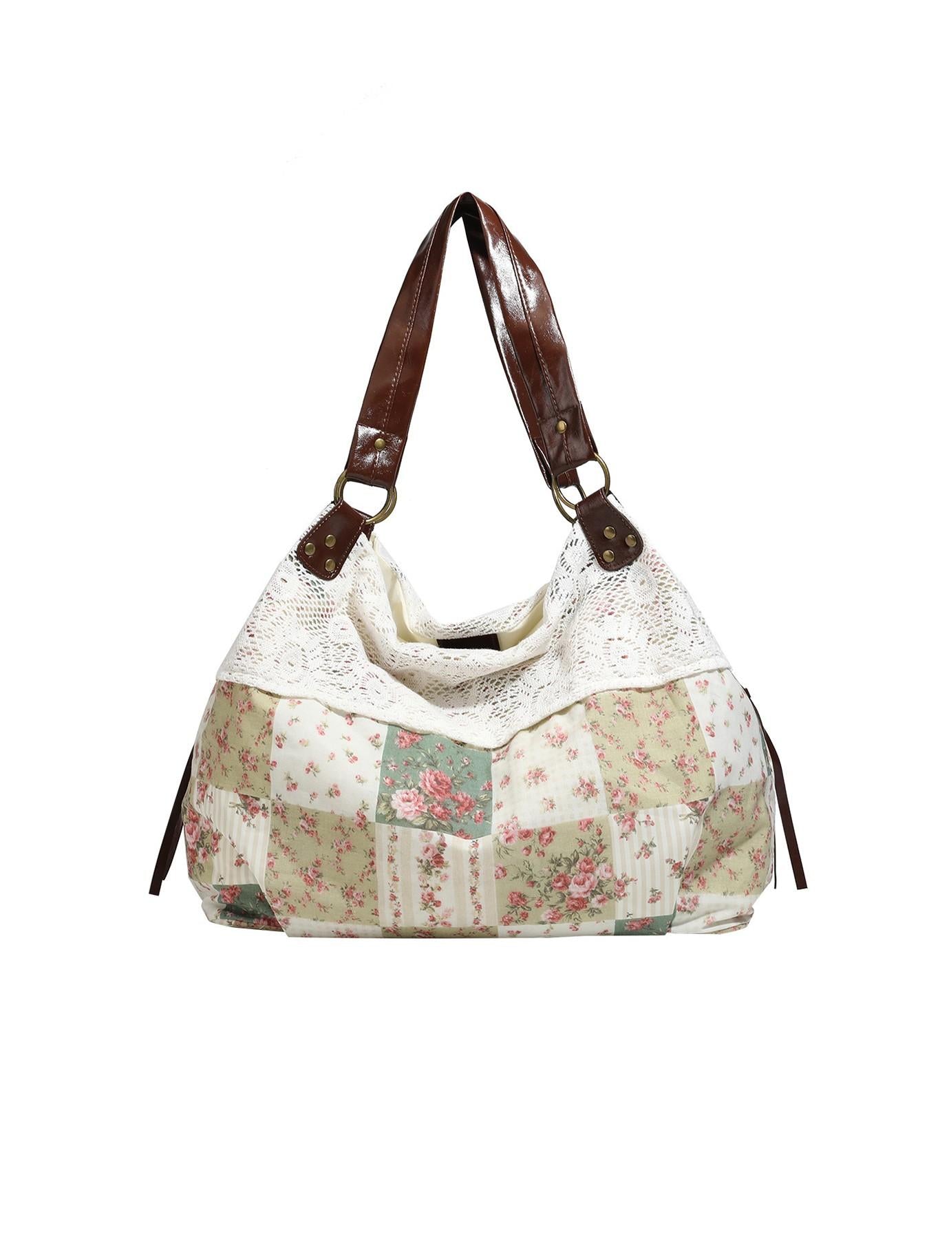 💐Retro Floral Patchwork Crossbody Bag