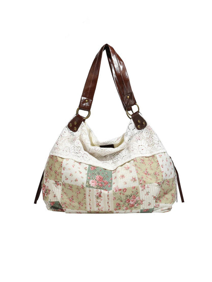 💐Retro Floral Patchwork Crossbody Bag