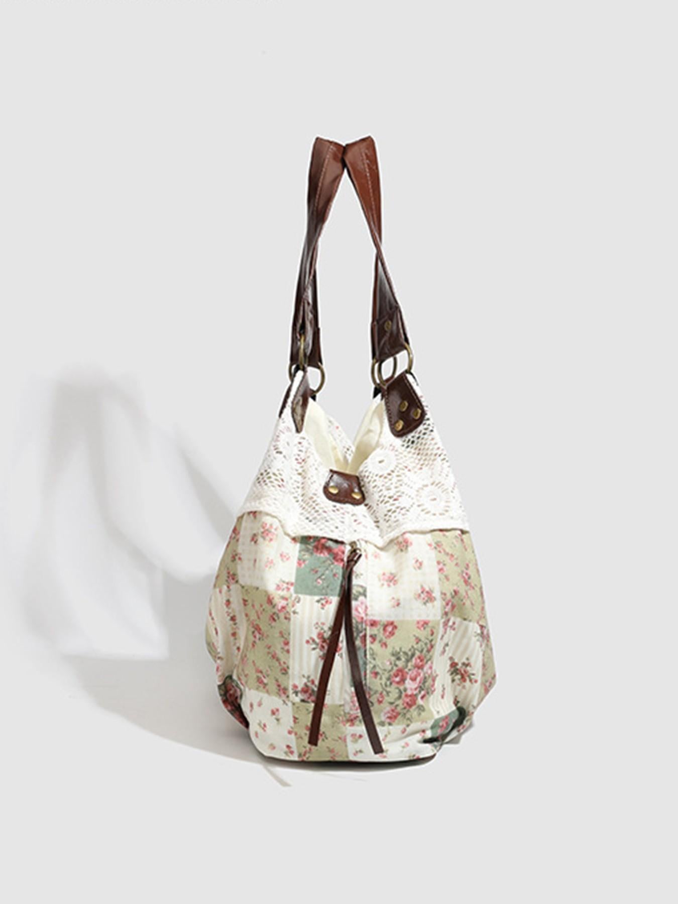 💐Retro Floral Patchwork Crossbody Bag