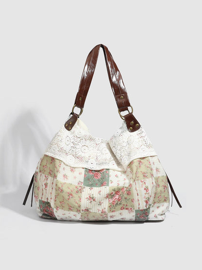 💐Retro Floral Patchwork Crossbody Bag