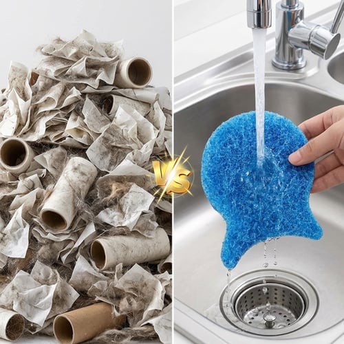 5-piece Set of Blue Washing Machine Lint Removers for Pets