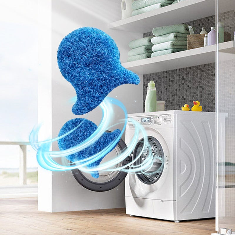5-piece Set of Blue Washing Machine Lint Removers for Pets