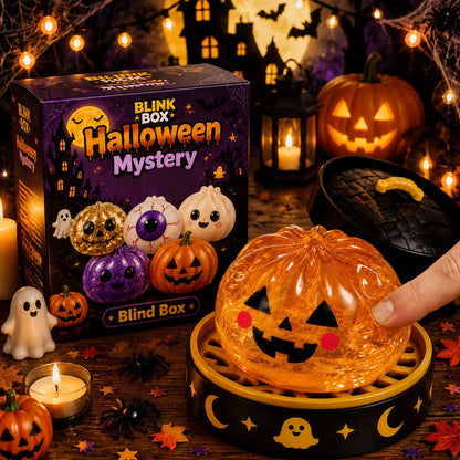 🎃 Halloween Squishy Squeeze Toy – 5 Styles Soft Pumpkin & Eyeball Fidget Toys