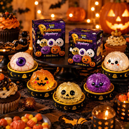 🎃 Halloween Squishy Squeeze Toy – 5 Styles Soft Pumpkin & Eyeball Fidget Toys