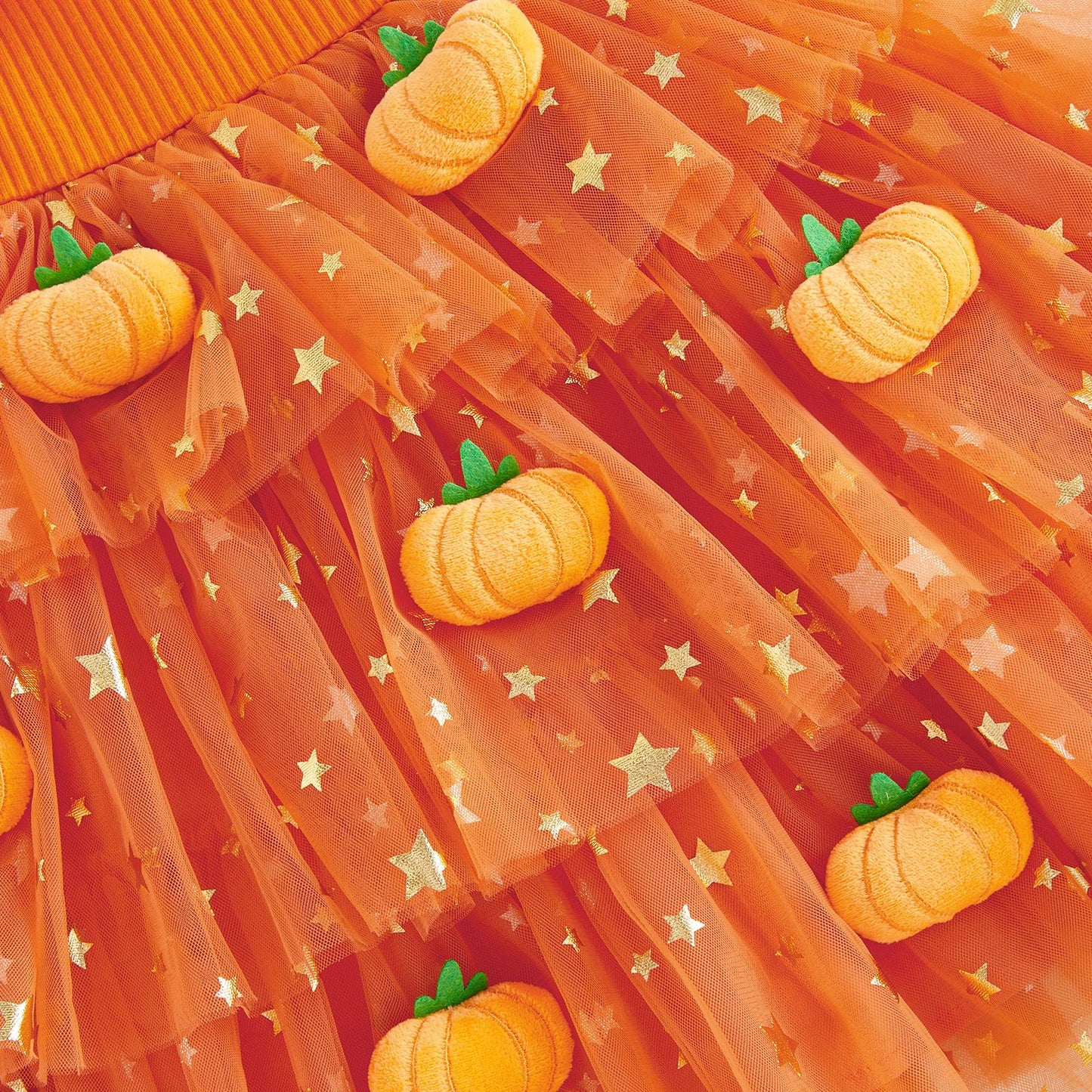 🎃 Baby Girl Halloween Pumpkin Ghost Tulle Dress 👻 Princess Costume