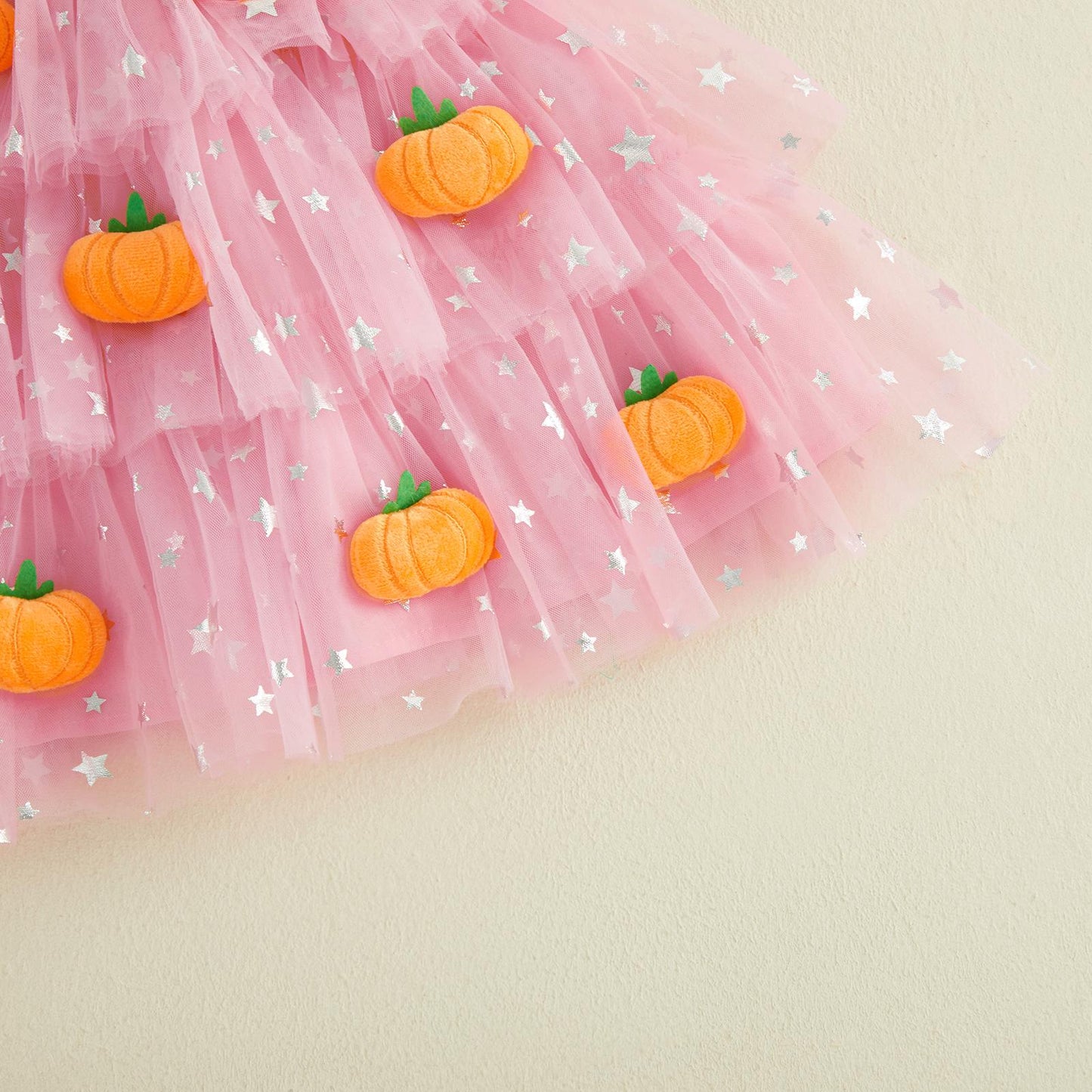 🎃 Baby Girl Halloween Pumpkin Ghost Tulle Dress 👻 Princess Costume