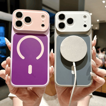 🎨 Dopamine Color Block Magnetic Phone Case for iPhone ✨