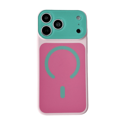 🎨 Dopamine Color Block Magnetic Phone Case for iPhone ✨