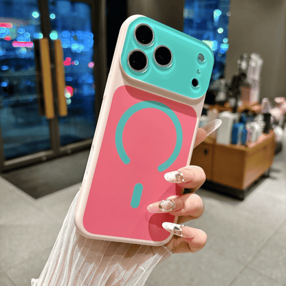 🎨 Dopamine Color Block Magnetic Phone Case for iPhone ✨