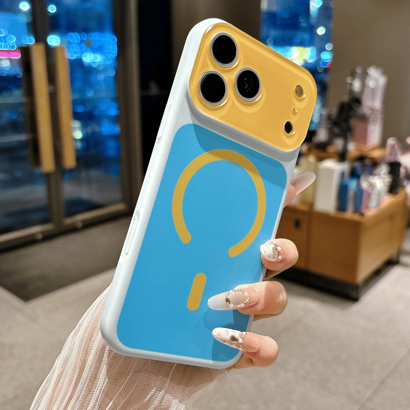 🎨 Dopamine Color Block Magnetic Phone Case for iPhone ✨