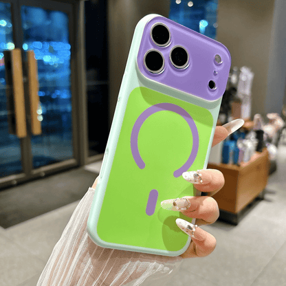 🎨 Dopamine Color Block Magnetic Phone Case for iPhone ✨