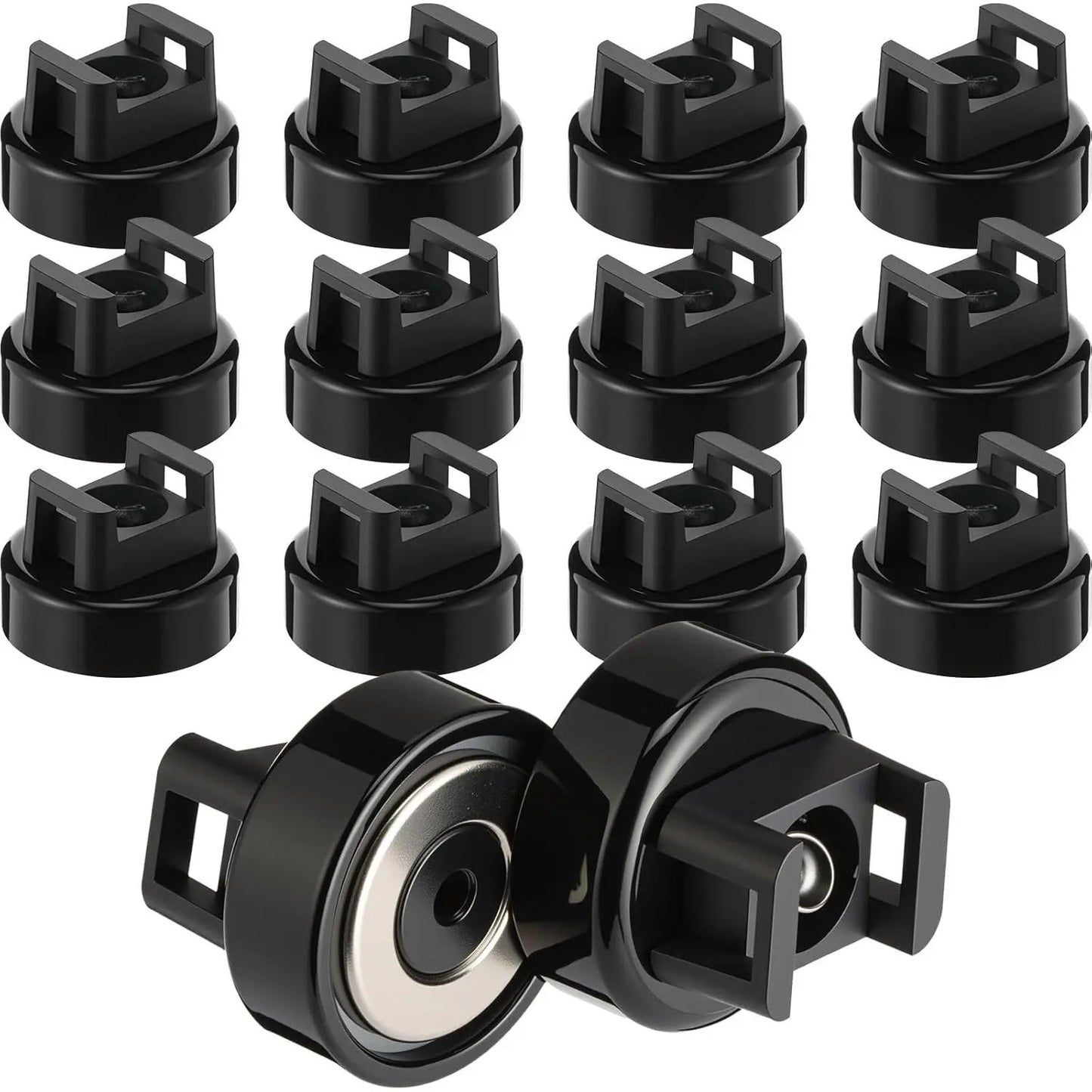 Heavy-Duty Magnetic Cable Tie Mounts – 22mm Strong Magnetic Wire Organizers