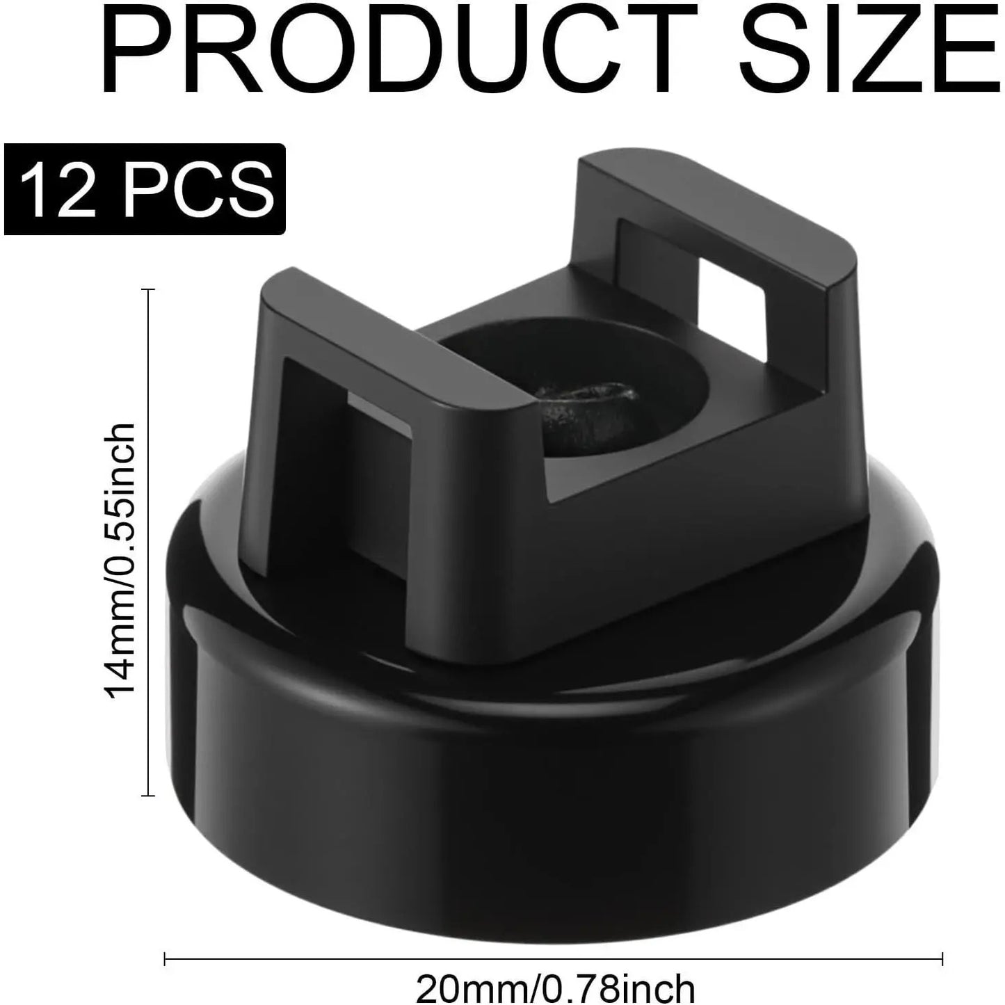 Heavy-Duty Magnetic Cable Tie Mounts – 22mm Strong Magnetic Wire Organizers