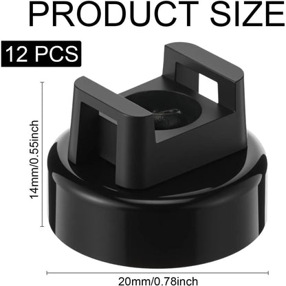 Heavy-Duty Magnetic Cable Tie Mounts – 22mm Strong Magnetic Wire Organizers