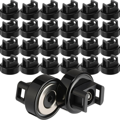 Heavy-Duty Magnetic Cable Tie Mounts – 22mm Strong Magnetic Wire Organizers