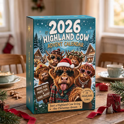 🔥Last Day 49% OFF - 🐂🎁2026 3D Highland Cow Advent Calendar(📦Buy 2 Free Shipping)