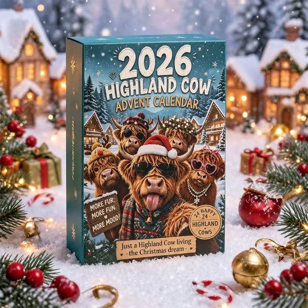 🔥Last Day 49% OFF - 🐂🎁2026 3D Highland Cow Advent Calendar(📦Buy 2 Free Shipping)