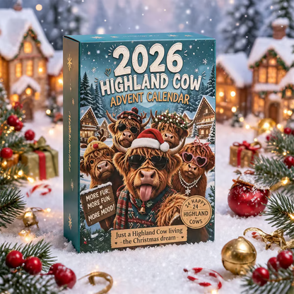 🔥Last Day 49% OFF - 🐂🎁2026 3D Highland Cow Advent Calendar(📦Buy 2 Free Shipping)
