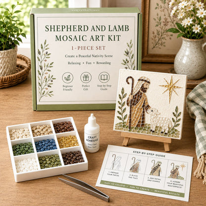 💥Nativity Sea Glass Art Kit – Beginner-Friendly ✨🎁Buy 2 Get 1 FREE — Add Any 3 Pcs To Cart🎉