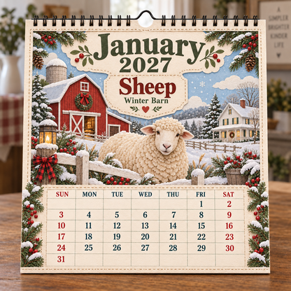 🐄 2027 Farm Animals & Country Life Wall Calendar🎁Buy 2 Get 1 FREE — Add Any 3 Pcs To Cart🎉