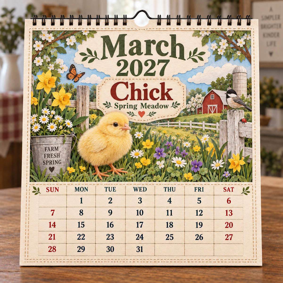 🐄 2027 Farm Animals & Country Life Wall Calendar🎁Buy 2 Get 1 FREE — Add Any 3 Pcs To Cart🎉