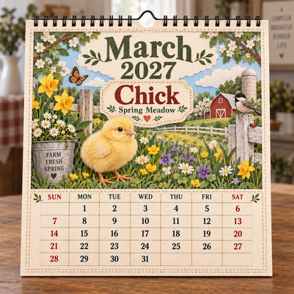 🐄 2027 Farm Animals & Country Life Wall Calendar🎁Buy 2 Get 1 FREE — Add Any 3 Pcs To Cart🎉