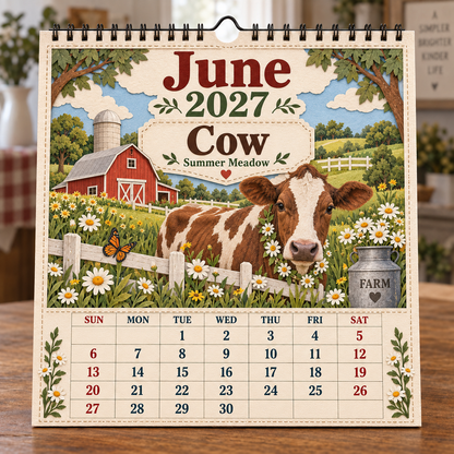 🐄 2027 Farm Animals & Country Life Wall Calendar🎁Buy 2 Get 1 FREE — Add Any 3 Pcs To Cart🎉