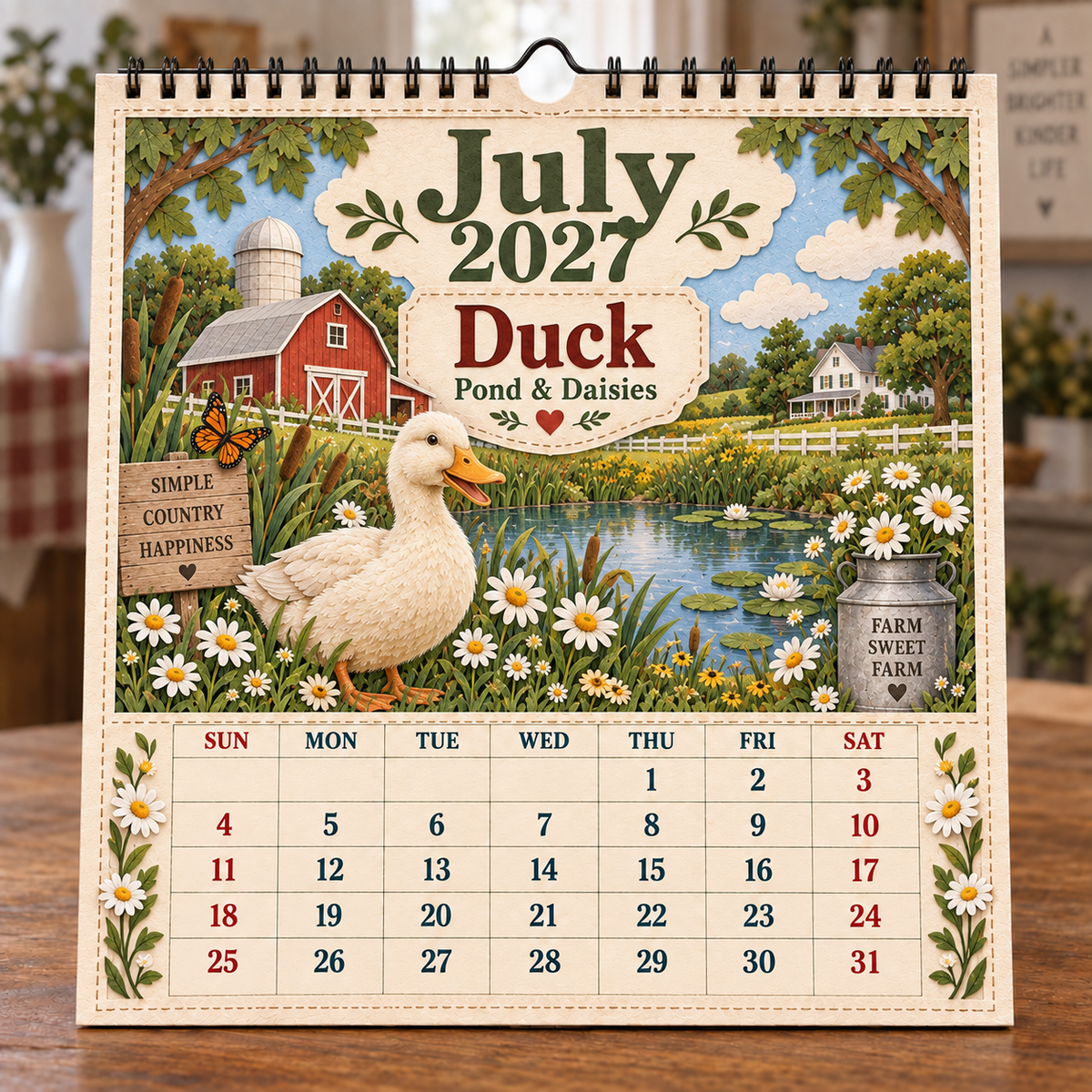 🐄 2027 Farm Animals & Country Life Wall Calendar🎁Buy 2 Get 1 FREE — Add Any 3 Pcs To Cart🎉
