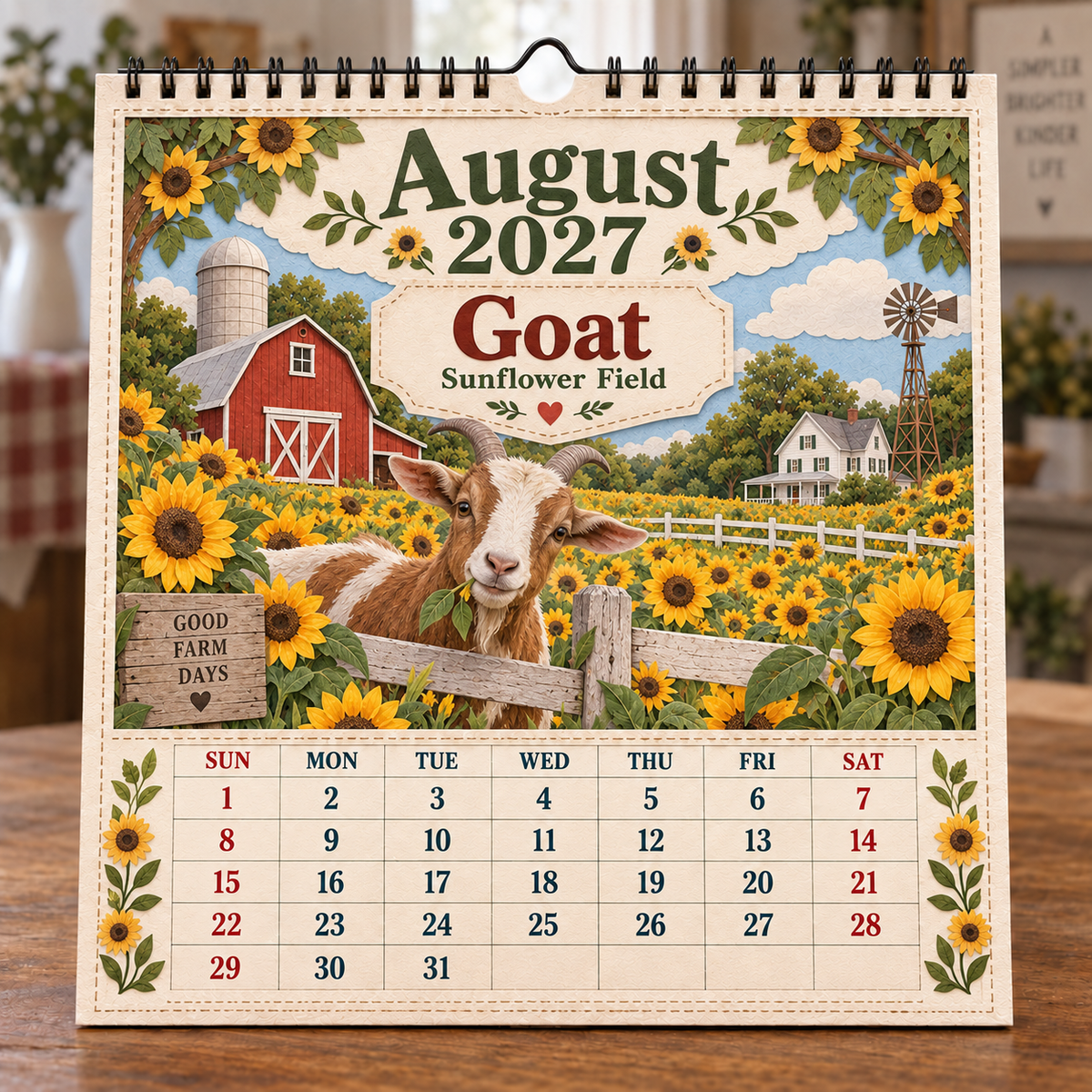 🐄 2027 Farm Animals & Country Life Wall Calendar🎁Buy 2 Get 1 FREE — Add Any 3 Pcs To Cart🎉