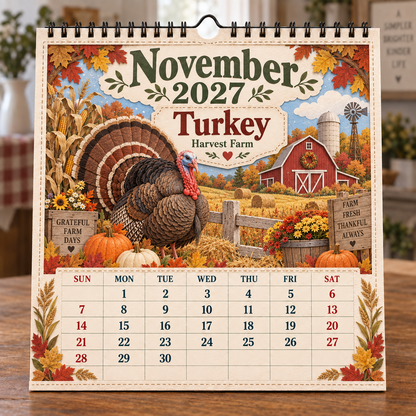 🐄 2027 Farm Animals & Country Life Wall Calendar🎁Buy 2 Get 1 FREE — Add Any 3 Pcs To Cart🎉