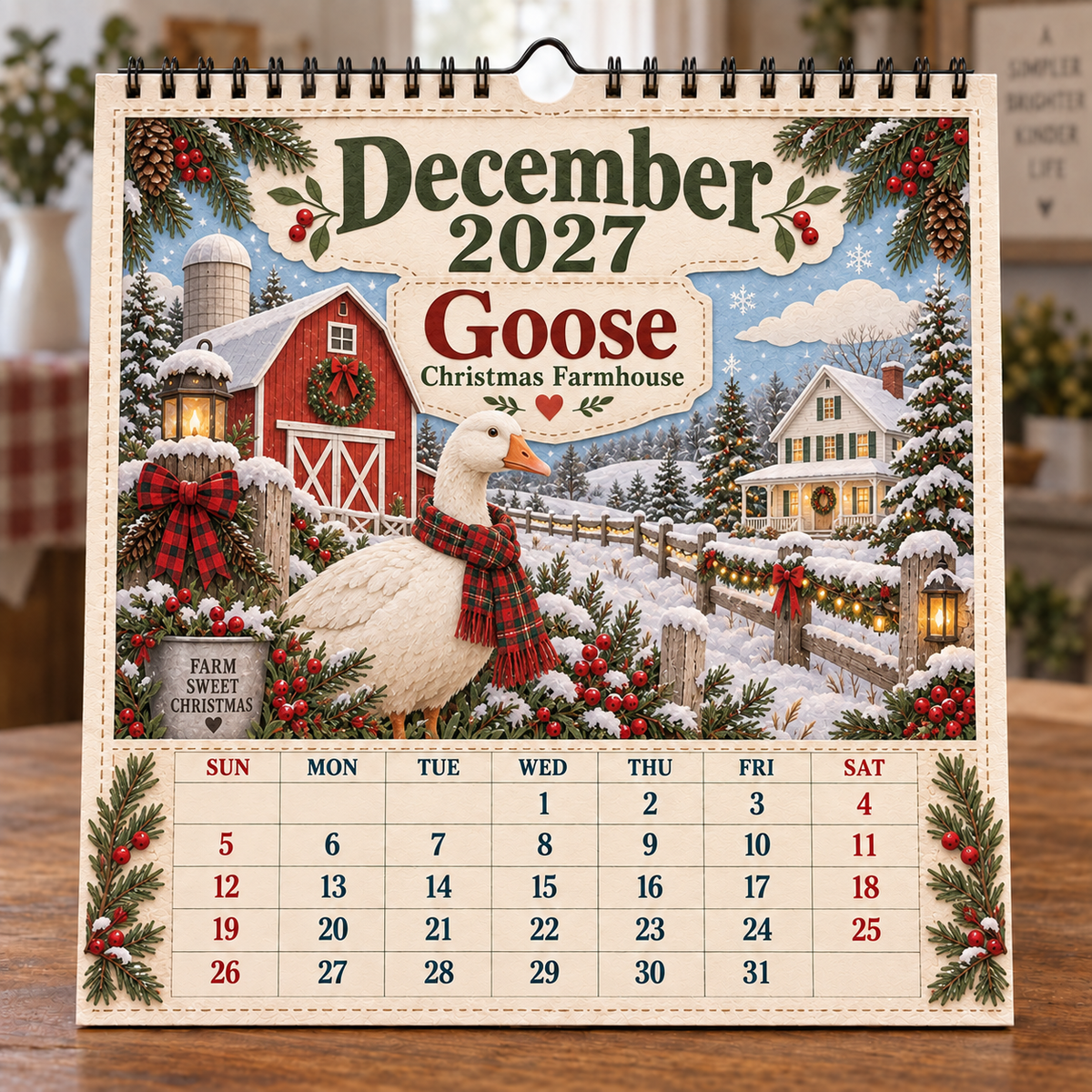 🐄 2027 Farm Animals & Country Life Wall Calendar🎁Buy 2 Get 1 FREE — Add Any 3 Pcs To Cart🎉