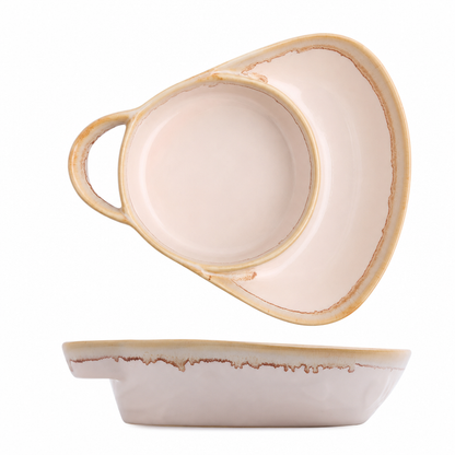 Retro Ceramic Divided Baking Dish with Single Handle💥Buy 2 Save 10% &Free Shipping!