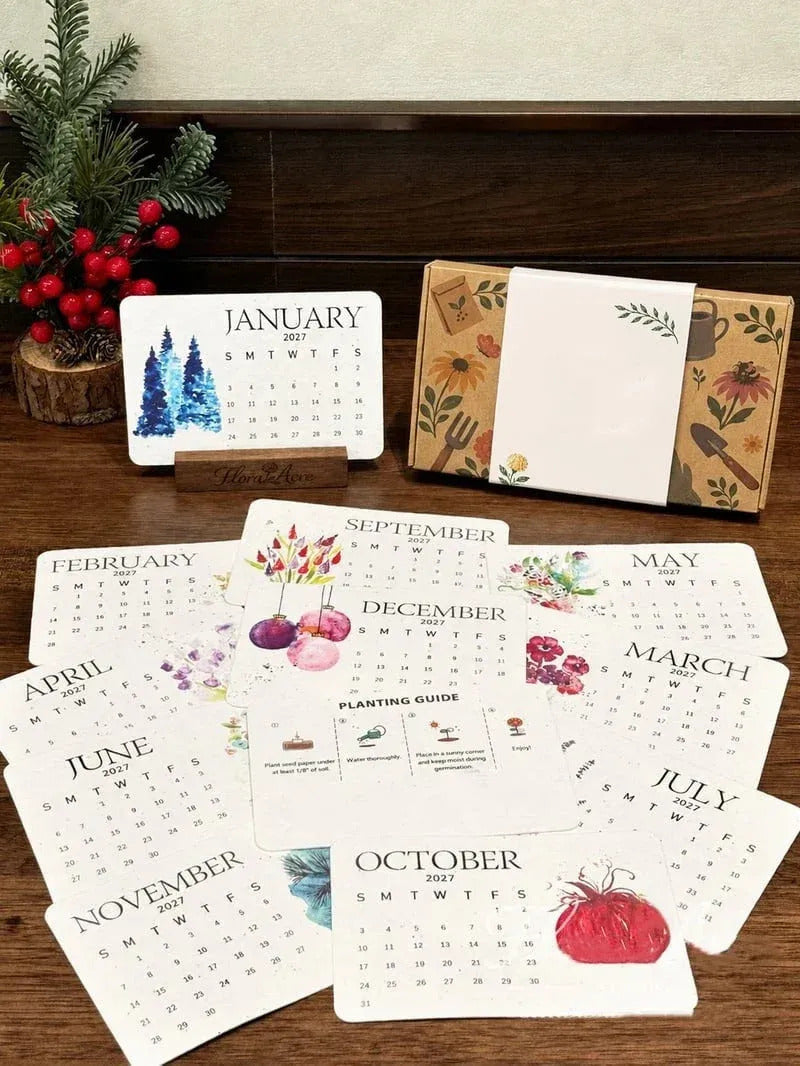 ✨🏆Early Holiday Sale 49% OFF🌱Eco-Friendly Plantable “Timeless” Seed Calendar 2027