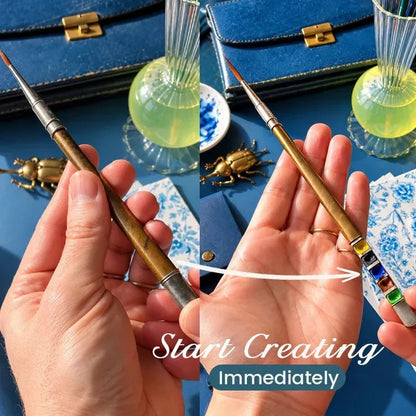 🎁 Portable Paintbrush & Colors Set – A Little Gift Full of Creativity!