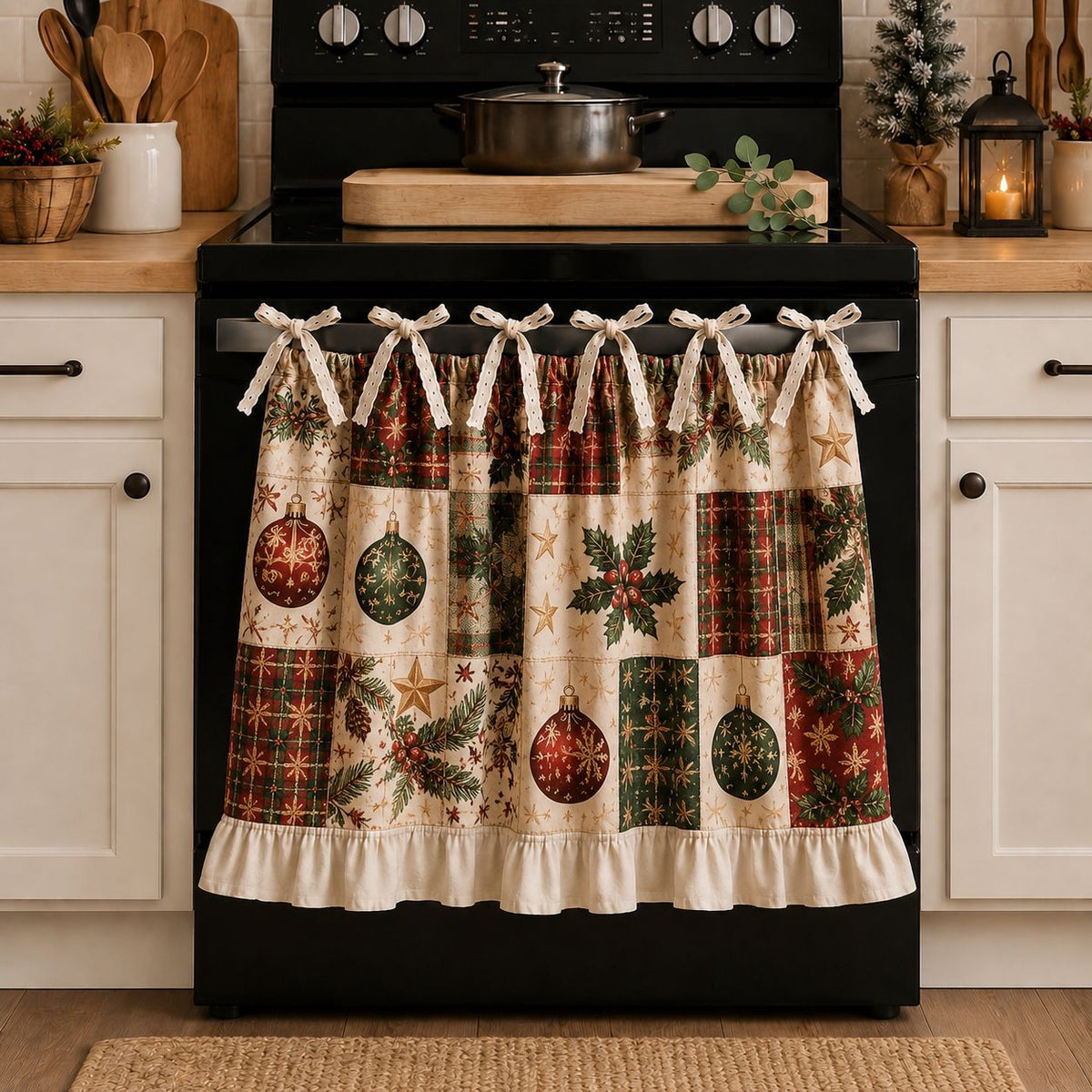 🎄 Christmas Tie-On Pocket Curtain Collection🎁Buy 2 Get 1 FREE — Add Any 3 Pcs To Cart🎉