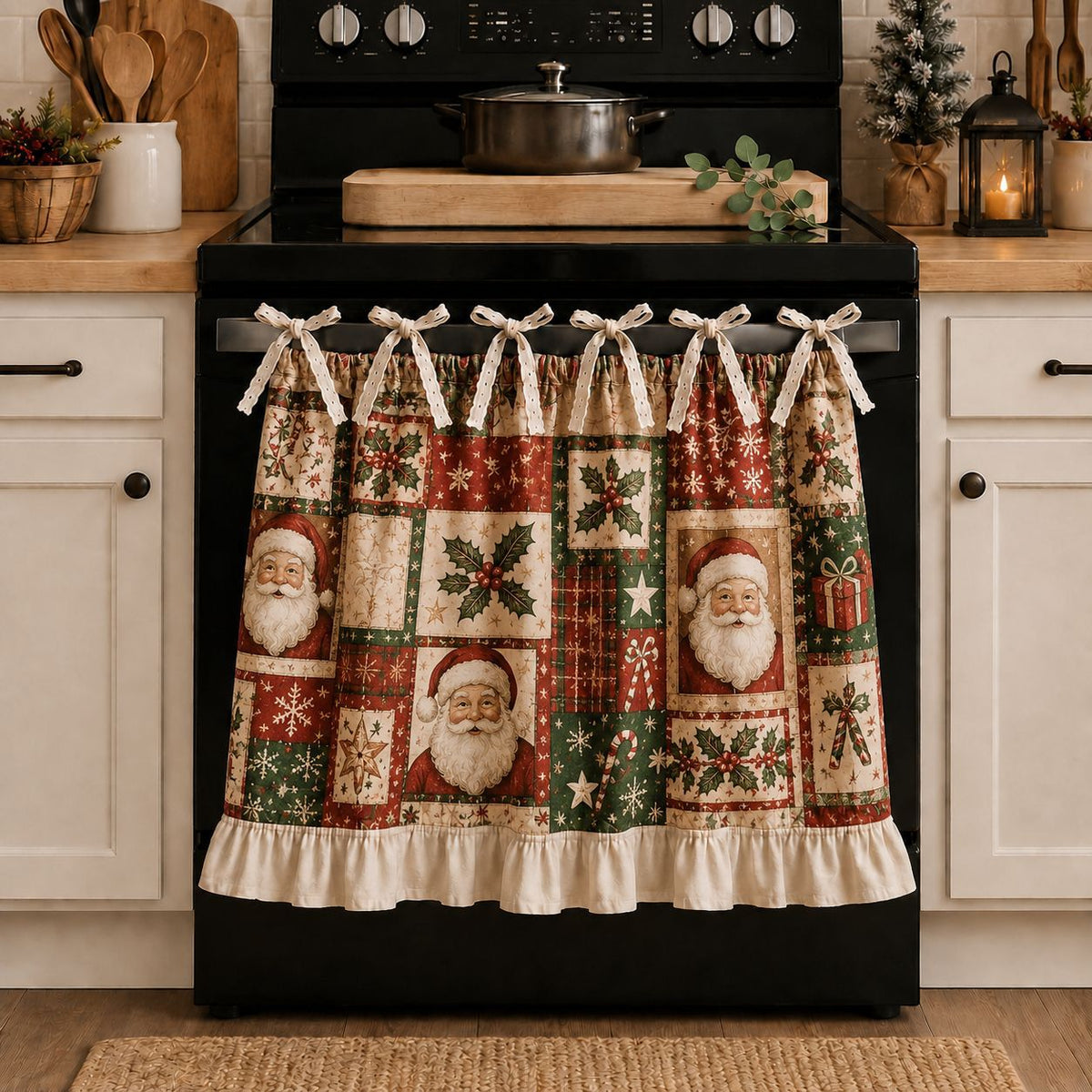 🎄 Christmas Tie-On Pocket Curtain Collection🎁Buy 2 Get 1 FREE — Add Any 3 Pcs To Cart🎉
