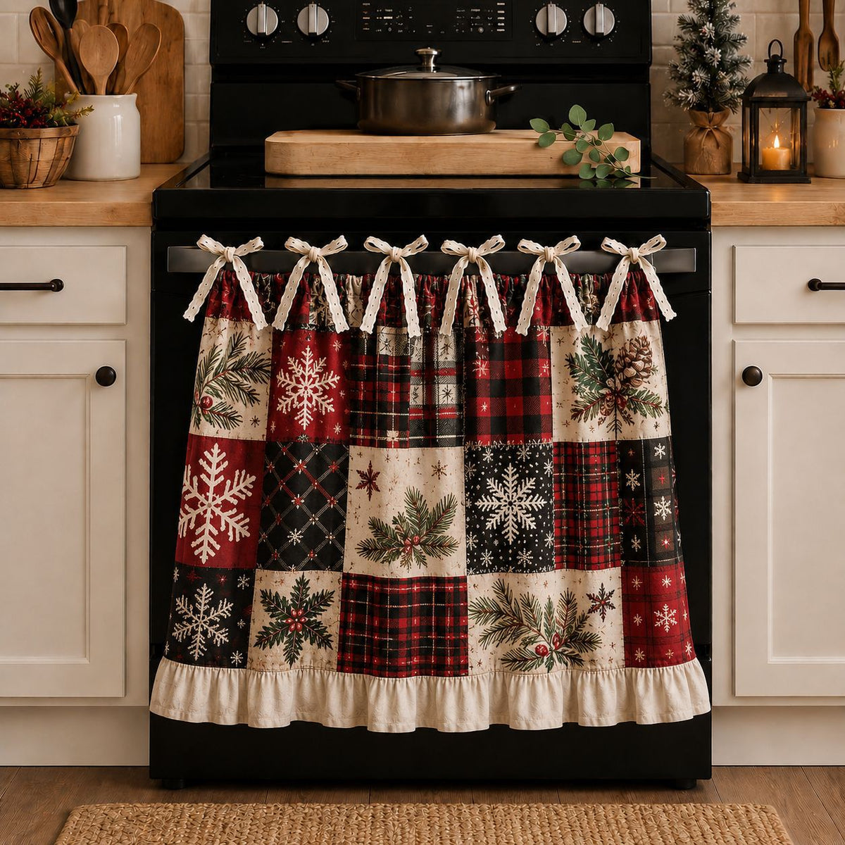🎄 Christmas Tie-On Pocket Curtain Collection🎁Buy 2 Get 1 FREE — Add Any 3 Pcs To Cart🎉