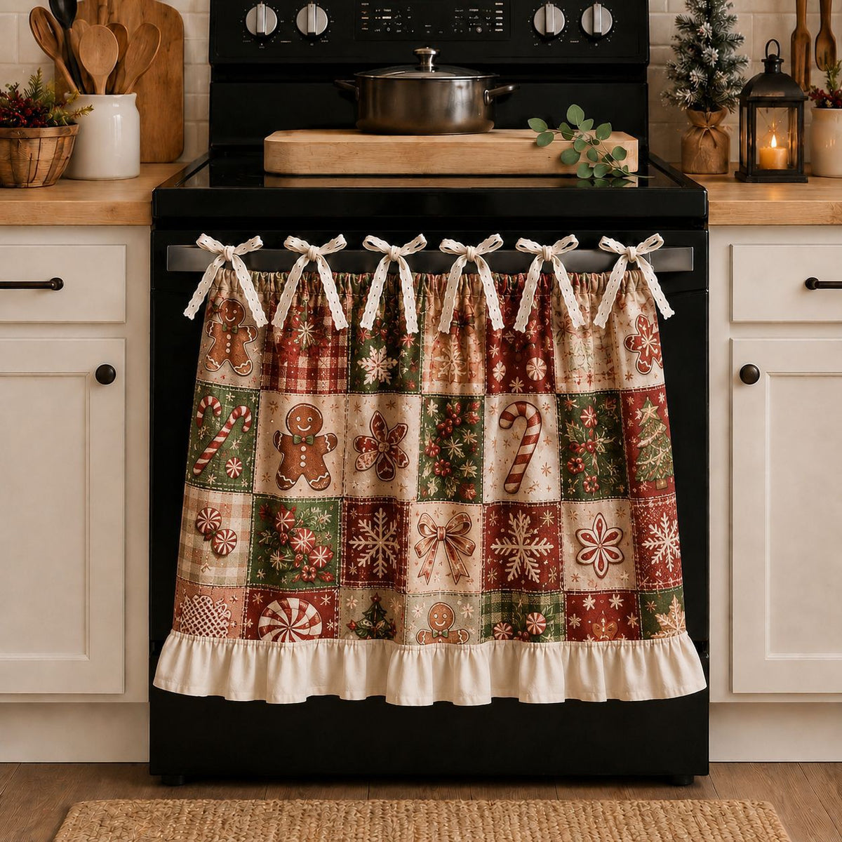 🎄 Christmas Tie-On Pocket Curtain Collection🎁Buy 2 Get 1 FREE — Add Any 3 Pcs To Cart🎉