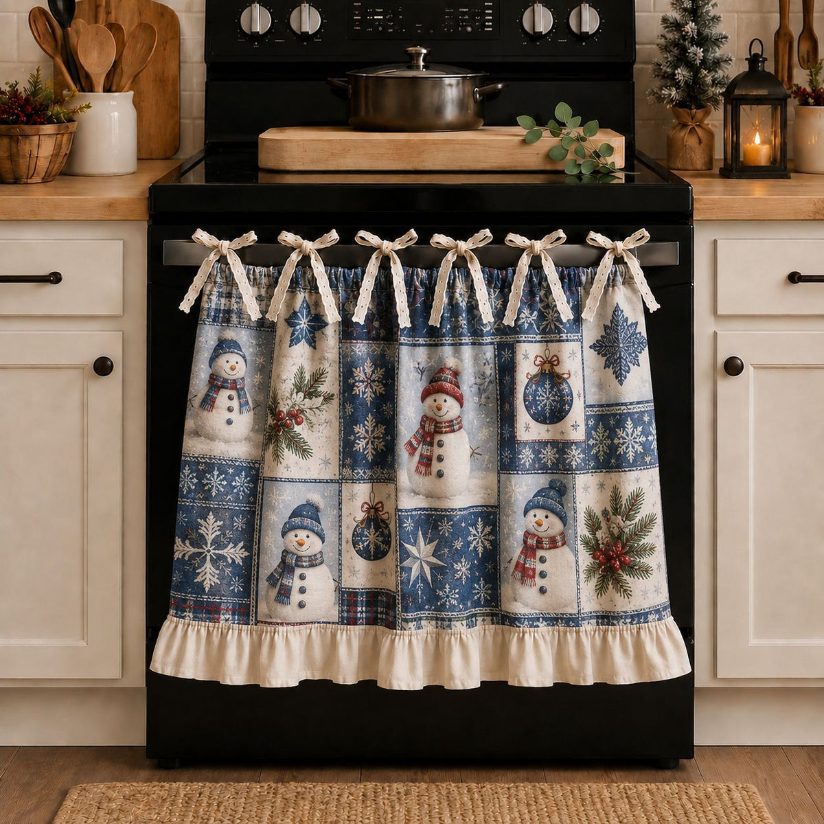🎄 Christmas Tie-On Pocket Curtain Collection🎁Buy 2 Get 1 FREE — Add Any 3 Pcs To Cart🎉