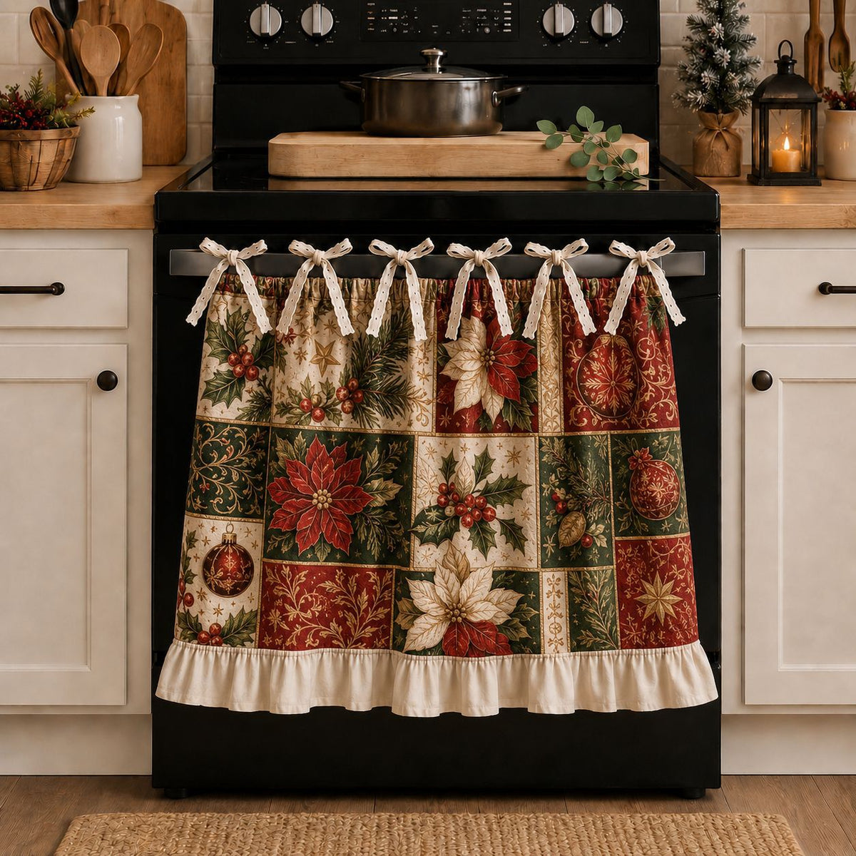 🎄 Christmas Tie-On Pocket Curtain Collection🎁Buy 2 Get 1 FREE — Add Any 3 Pcs To Cart🎉