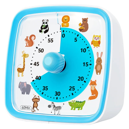 60-Minute Visual Timer with Night Light – Silent Rainbow Countdown Timer for Kids & Adults