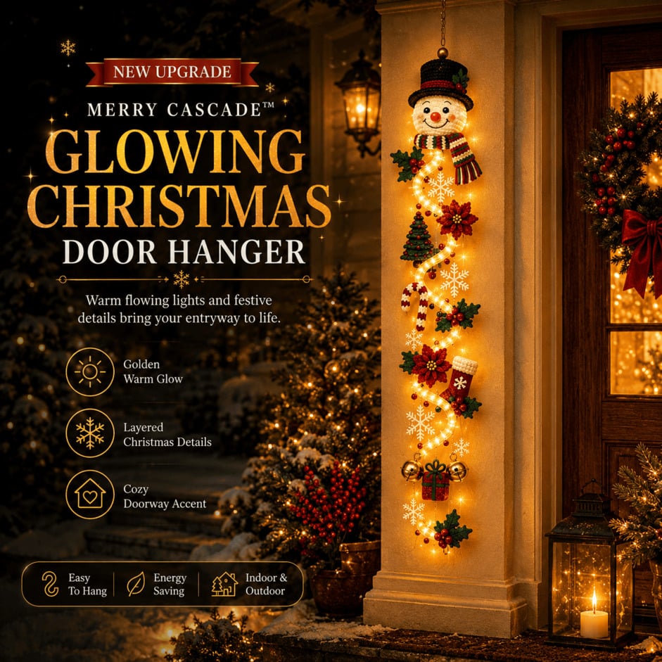 🎄Merry Cascade Glowing Christmas Door Hanger | 🎁Buy 2 Get 1 FREE & Free Shipping — Add Any 3 Pcs To Cart🎉