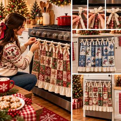 🎄 Christmas Tie-On Pocket Curtain Collection🎁Buy 2 Get 1 FREE — Add Any 3 Pcs To Cart🎉