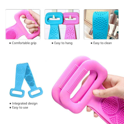 🔥Last Day 49OFF-Double-Sided Exfoliating Back Scrubber with Mesh Sponge